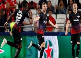 RB Leizig đánh bại Benfica 2-1: Werner ra đòn sấm sét