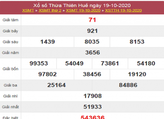 Phân tích KQXSTTH ngày 26/10/2020- xổ số thừa thiên huế cùng chuyên gia
