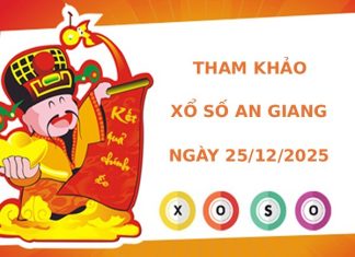 Tham khảo XSAG 25/12/2025 thứ 5 may mắn phát lộc