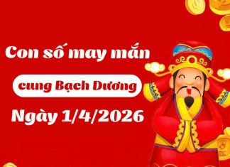 con số may mắn ngày 01/04/2026 cung Bạch Dương