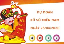 Dự đoán XSMN ngày 25 tháng 4 năm 2026 thứ 7 chính xác
