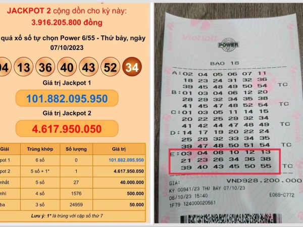 Vì sao Vietlott không trả thưởng khi trúng 2 số? trúng 2 số vietlott 6 45 được bao nhiêu