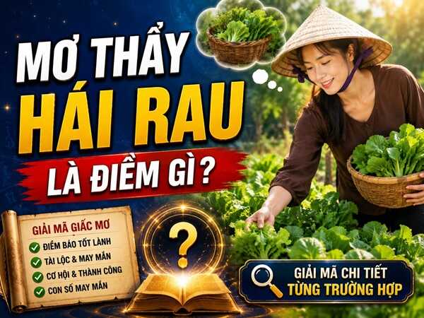 Nằm mơ thấy hái rau là điềm gì, có số gì lộc phát
